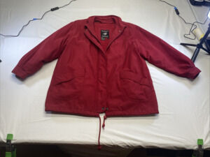 Bromley Sport Vintage Red Thermolite Insulated Zip Front Fleece Lined Jacket XL